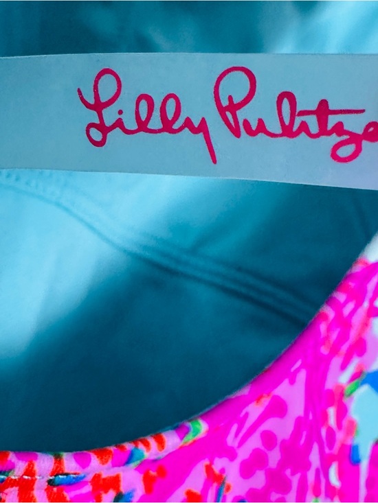 Lilly Pulitzer Brin Scoop Neck One Piece Swimsuit Celestial Blue Cay To My Heart - Picture 11 of 14